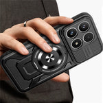 For Xiaomi 17 Magnetic Case Rotating Kickstand TPU + PC Phone Cover
