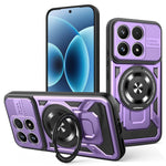 For Xiaomi 17 Magnetic Case Rotating Kickstand TPU + PC Phone Cover