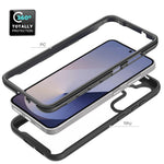 For Samsung Galaxy A37 5G Clear Case PC + TPU Phone Back Cover with PET Screen Film