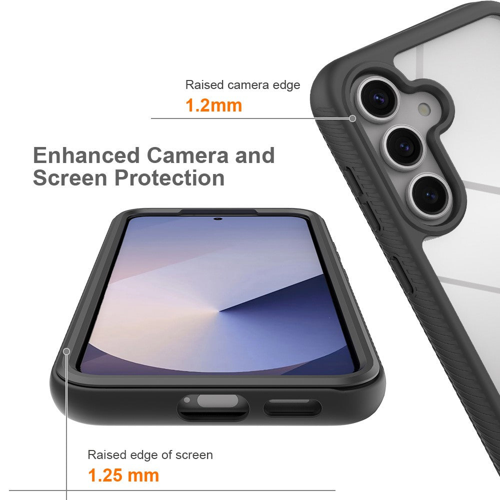 Til Samsung Galaxy A57 5G klart cover af PC + TPU med PET-skærmfilm