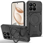 Magnetic Case For Honor 400 Smart 5G  /  400 Smart 4G  /  X7d 4G  /  X7d 5G Shockproof TPU + PC Phone Back Cover with Kickstand