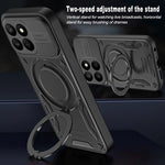 Magnetic Case For Honor 400 Smart 5G  /  400 Smart 4G  /  X7d 4G  /  X7d 5G Shockproof TPU + PC Phone Back Cover with Kickstand