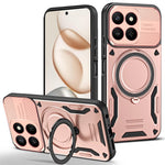 Magnetic Case For Honor 400 Smart 5G  /  400 Smart 4G  /  X7d 4G  /  X7d 5G Shockproof TPU + PC Phone Back Cover with Kickstand