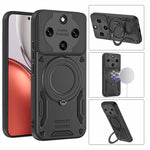 Magnetic Case For Honor Magic8 Lite 5G / X9d 5G / X70 5G Shockproof TPU + PC Phone Back Cover with Kickstand