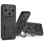 Magnetic Case For Honor Magic8 Lite 5G / X9d 5G / X70 5G Shockproof TPU + PC Phone Back Cover with Kickstand