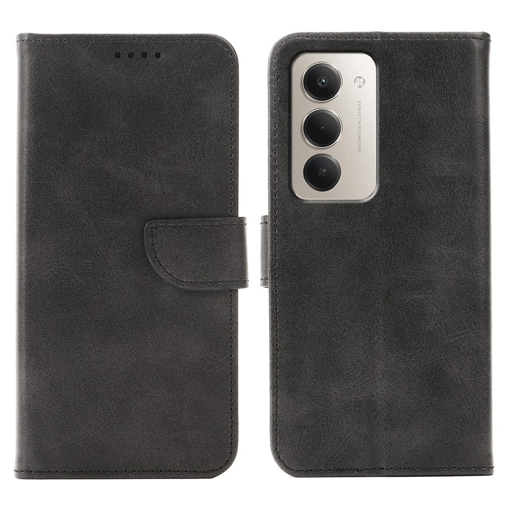 Phone Case For Xiaomi Redmi 15 5G (EU) (171mm  /  15 4G (EU) (171mm) Wallet Stand Magnetic Clasp Closure Calf Texture Leather Phone Cover