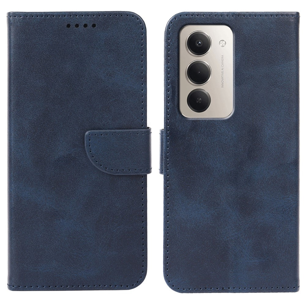 Phone Case For Xiaomi Redmi 15 5G (EU) (171mm  /  15 4G (EU) (171mm) Wallet Stand Magnetic Clasp Closure Calf Texture Leather Phone Cover