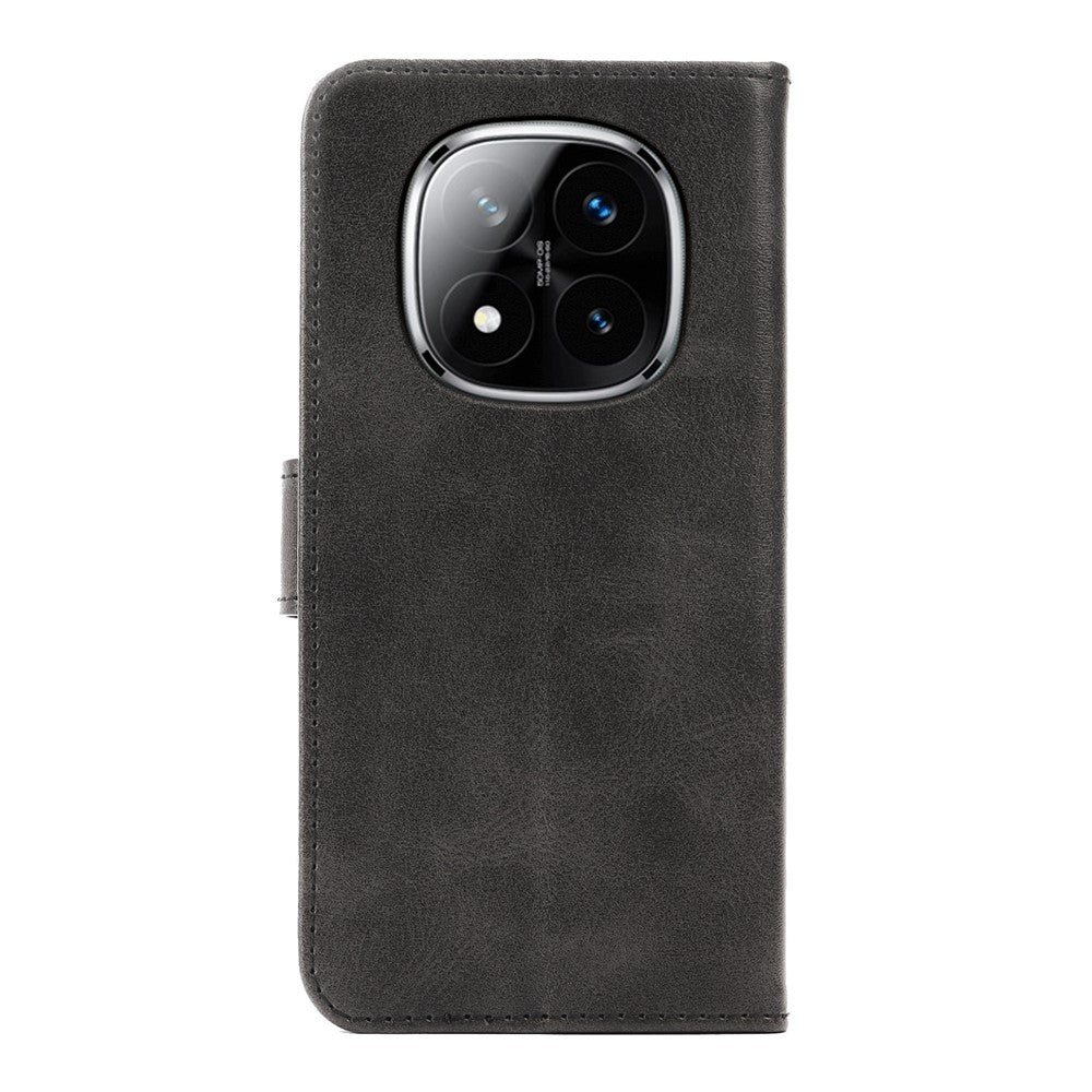 Phone Case For Xiaomi Redmi Note 14 Pro 5G  /  Poco X7 5G Wallet Stand Magnetic Clasp Closure Calf Texture Leather Phone Cover