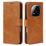Phone Case For Xiaomi Redmi Note 14 Pro 5G  /  Poco X7 5G Wallet Stand Magnetic Clasp Closure Calf Texture Leather Phone Cover