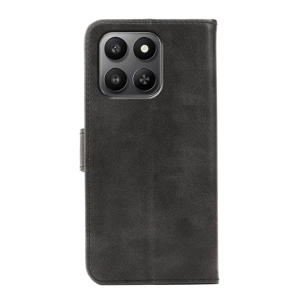 Phone Case For Honor 400 Smart 5G / 400 Smart 4G / X7d 4G / X7d 5G Wallet Stand Magnetic Clasp Closure Calf Texture Leather Phone Cover