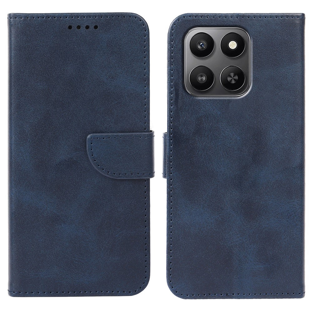 Phone Case For Honor 400 Smart 5G / 400 Smart 4G / X7d 4G / X7d 5G Wallet Stand Magnetic Clasp Closure Calf Texture Leather Phone Cover