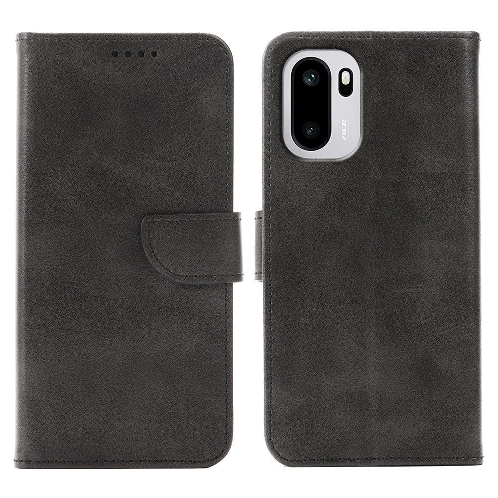 Phone Case For OnePlus 15R 5G / Ace 6T 5G / Ace 6 5G Wallet Stand Magnetic Clasp Closure Calf Texture Leather Phone Cover