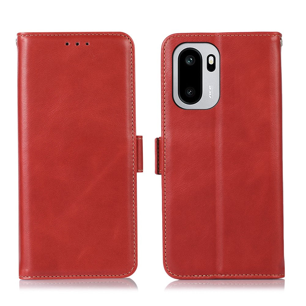 For OnePlus 15R 5G / Ace 6T 5G / Ace 6 5G Case RFID Blocking Genuine Cow Leather Wallet Phone Cover