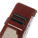 Til Samsung Galaxy A37 5G Etui RFID Blokerende Ægte Koskind Læder Pung Telefon Cover