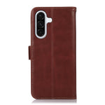 Til Samsung Galaxy A37 5G Etui RFID Blokerende Ægte Koskind Læder Pung Telefon Cover