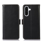 Til Samsung Galaxy A37 5G Etui RFID Blokerende Ægte Koskind Læder Pung Telefon Cover