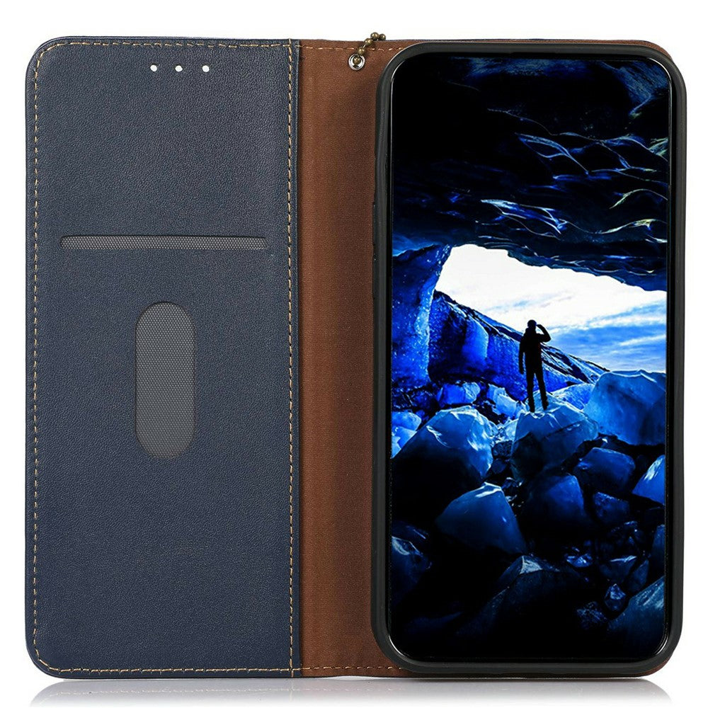 KHAZNEH For Samsung Galaxy A37 5G Case Wallet Genuine Cow Leather Phone Cover Nappa Texture