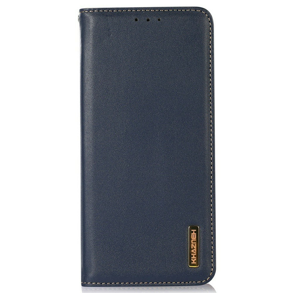 KHAZNEH For Samsung Galaxy A37 5G Case Wallet Genuine Cow Leather Phone Cover Nappa Texture