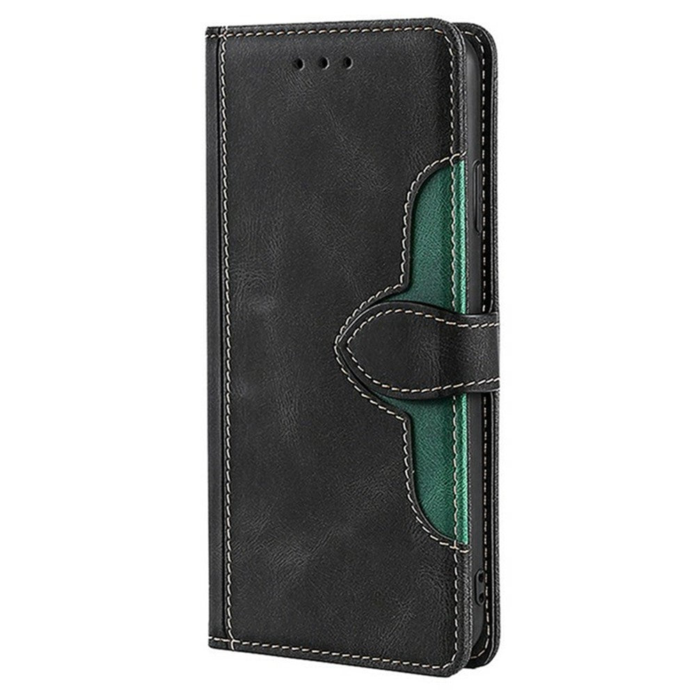 For Honor Magic8 5G Case Leather Wallet Phone Cover with Straw Hat Magnetic Clasp