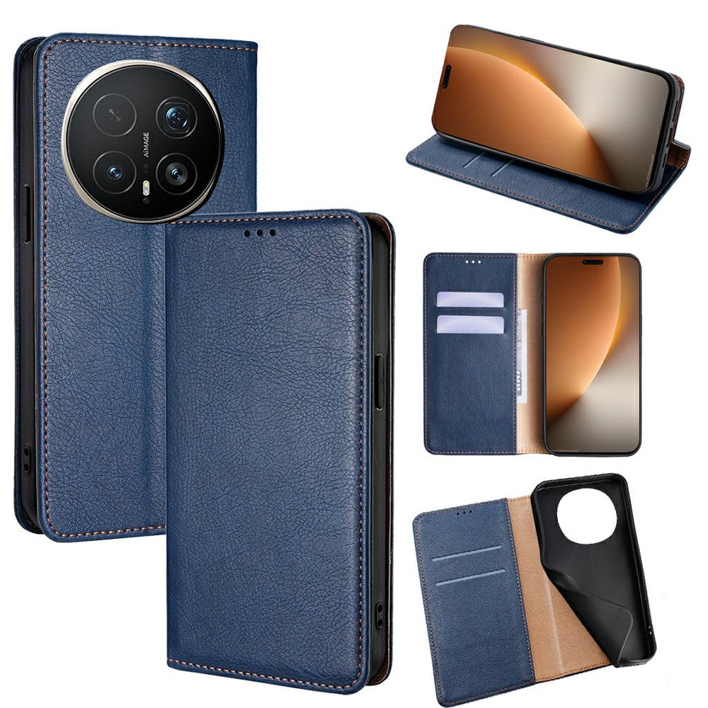 For Honor Magic8 Pro 5G Case Wallet PU Leather Magnetic Auto-Absorbed Phone Cover