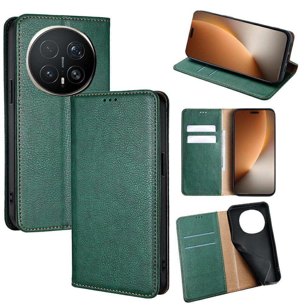 For Honor Magic8 Pro 5G Case Wallet PU Leather Magnetic Auto-Absorbed Phone Cover