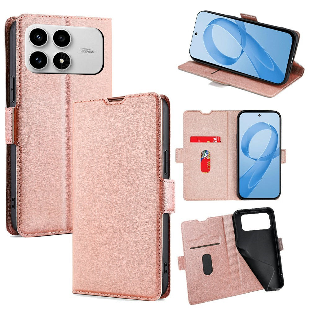 For Xiaomi Poco F8 Pro 5G / Redmi K90 5G Case Card Holder PU Leather Phone Cover