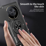 Magnetic Case For Honor X50 5G  /  X9b 5G  /  Magic6 Lite 5G Ring Holder Foldable Kickstand TPU PC Phone Cover with Camera Lens Slider