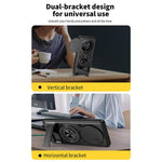 Magnetic Case for Honor X50 5G / X9b 5G / Magic6 Lite 5G Ring Holder Foldable Kickstand TPU PC Phone Cover with Camera Lens Slider