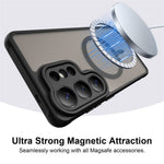 Magnetiskt skal för Samsung Galaxy S26 Ultra, fallskyddande PC + TPU-skal