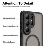 Magnetiskt skal för Samsung Galaxy S26 Ultra, fallskyddande PC + TPU-skal