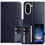 OnePlus Nord CE5 5G Plånboksfodral med stativ, PU-läder, fällbart fodral med 8 kortplatser