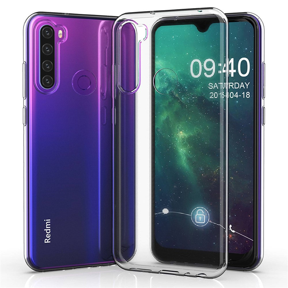 For Xiaomi Redmi Note 8T Transparent Ultra Slim Phone Case Anti-Scratch TPU Back Cover Protector