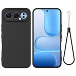 For Honor 500 Pro 5G / Honor 500 5G Liquid Silicone Case Phone Back Cover with Hand Strap