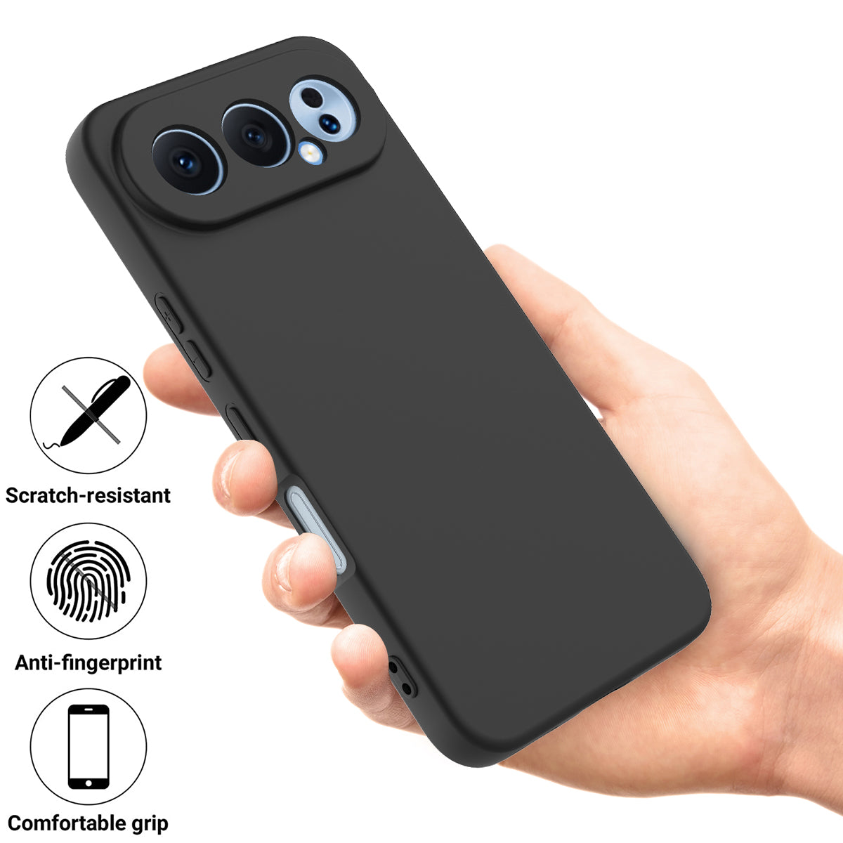 Til Honor 500 Pro 5G / Honor 500 5G Flydende Silikone Cover Telefon Bagcover med Håndrem