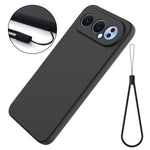 For Honor 500 Pro 5G / Honor 500 5G Liquid Silicone Case Phone Back Cover with Hand Strap