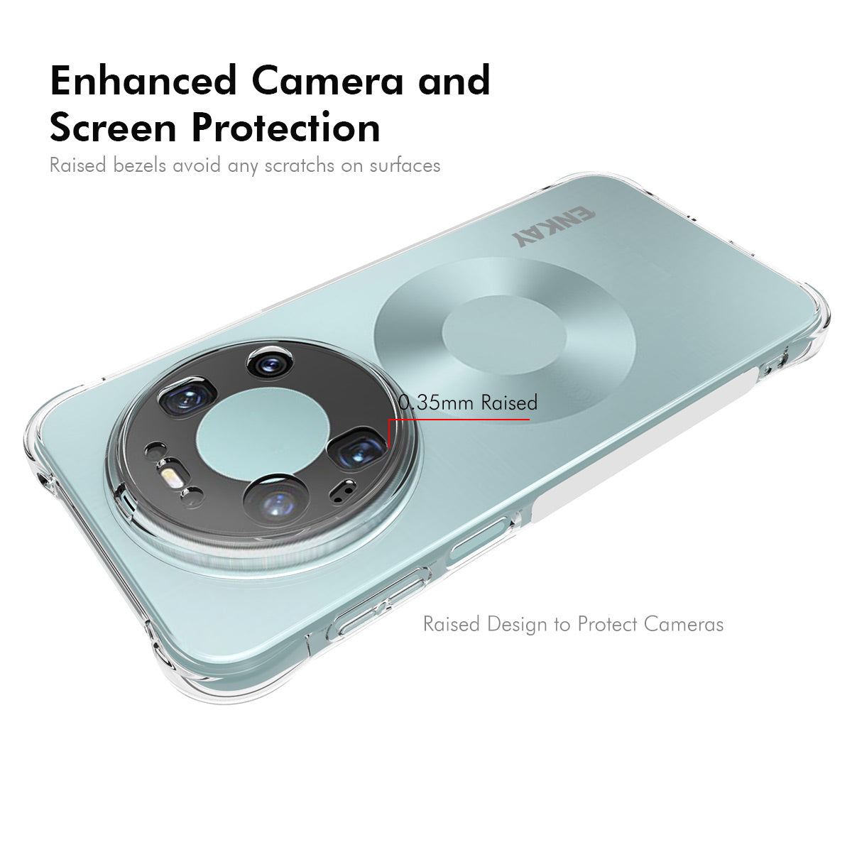 ENKAY HAT PRINCE For Huawei Mate 80 Pro Max Clear Phone Case   Shockproof Anti-slip TPU Cover