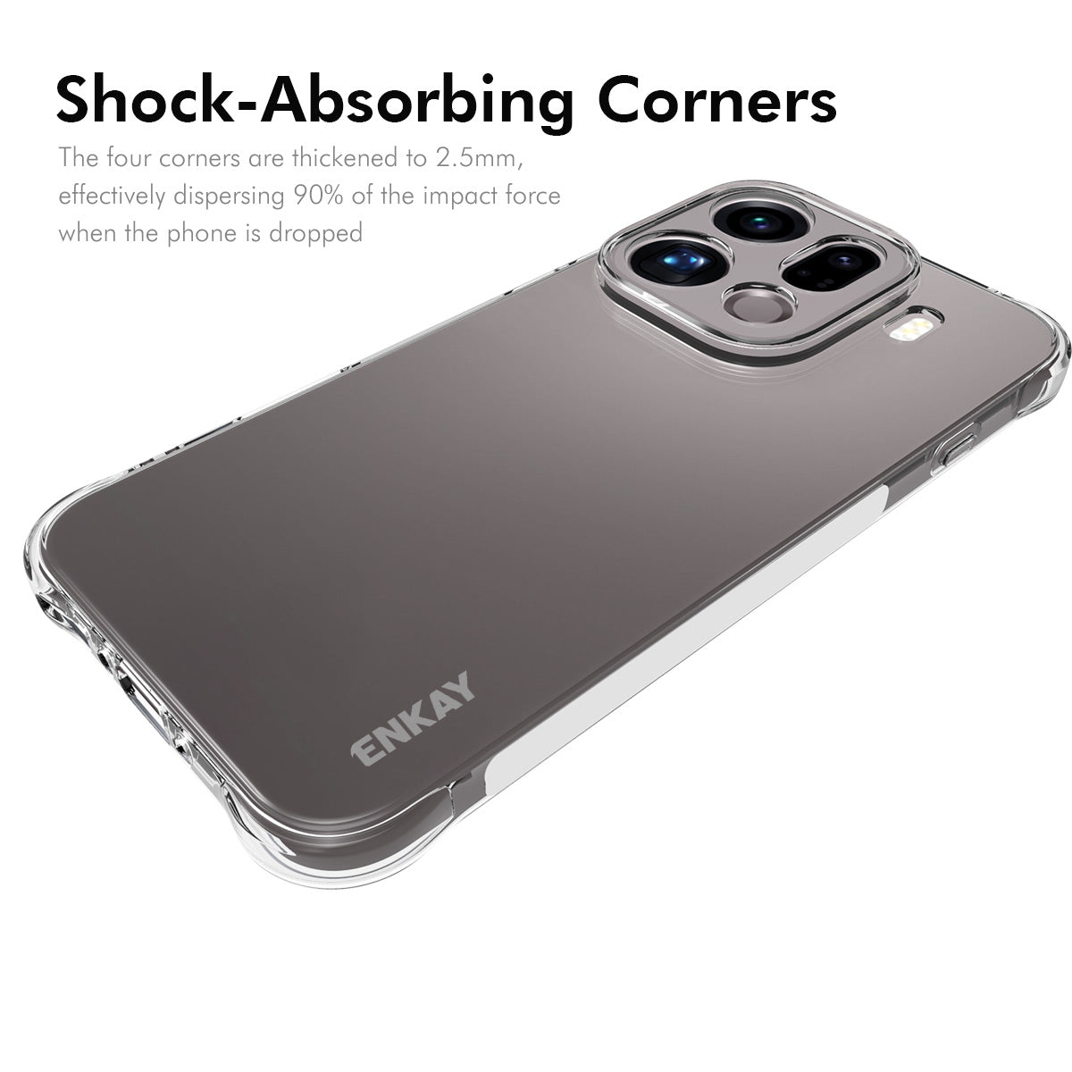 ENKAY HAT PRINCE For Oppo Find X9 Pro 5G Clear Phone Case   Shockproof Anti-slip TPU Cover