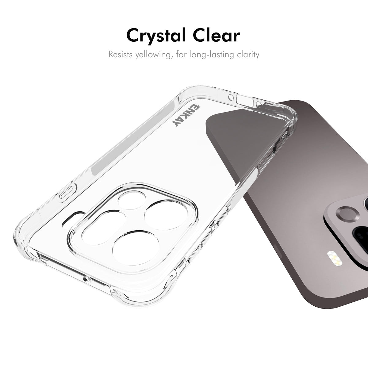 ENKAY HAT PRINCE For Oppo Find X9 Pro 5G Clear Phone Case   Shockproof Anti-slip TPU Cover