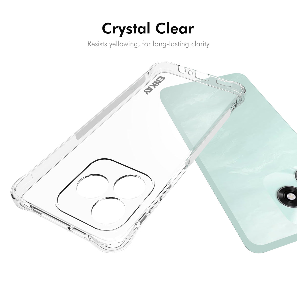 ENKAY HAT PRINCE til Honor X5c Plus 4G / Honor Play10A 4G / Honor X5c 4G Klart Telefoncover Stødsikkert Anti-skrid TPU Cover