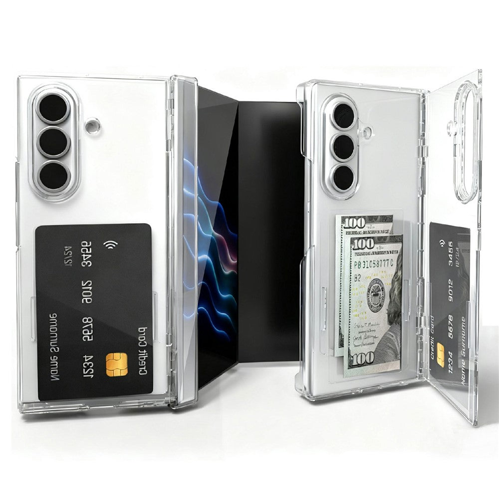 For Samsung Galaxy Z TriFold 5G Case Card Slot Stand Hard PC Phone Cover