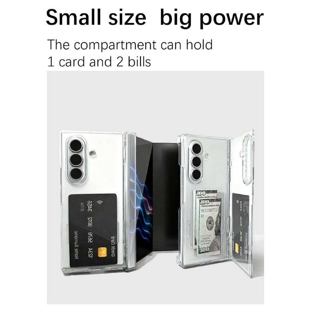 For Samsung Galaxy Z TriFold 5G Case Card Slot Stand Hard PC Phone Cover