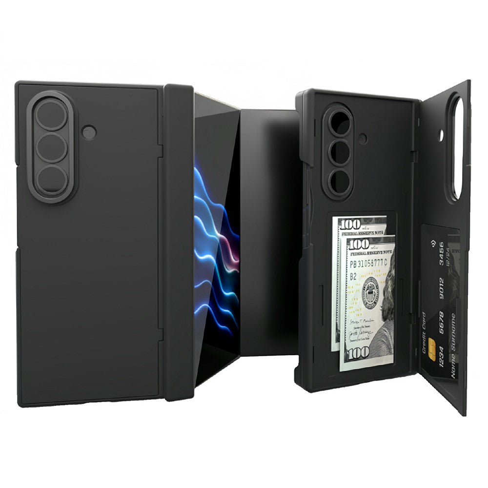 For Samsung Galaxy Z TriFold 5G Case Card Slot Stand Hard PC Phone Cover