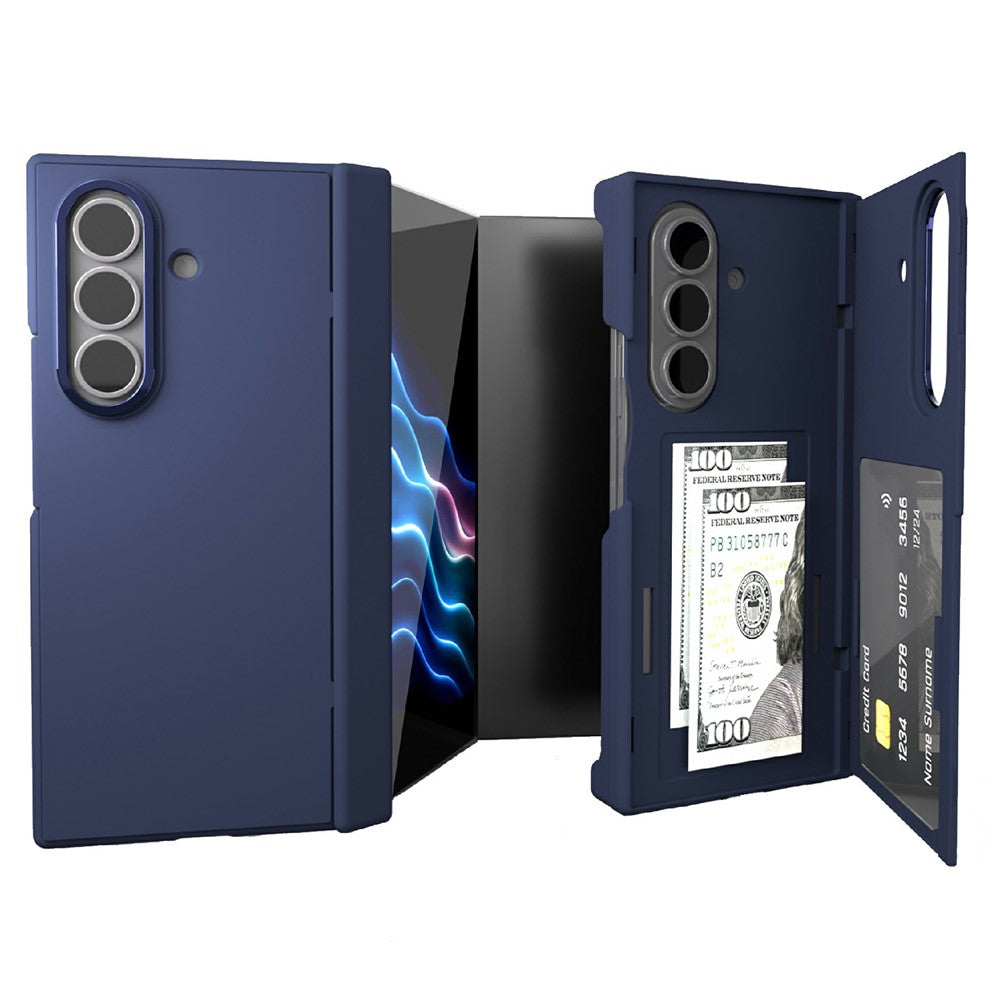 For Samsung Galaxy Z TriFold 5G Case Card Slot Stand Hard PC Phone Cover