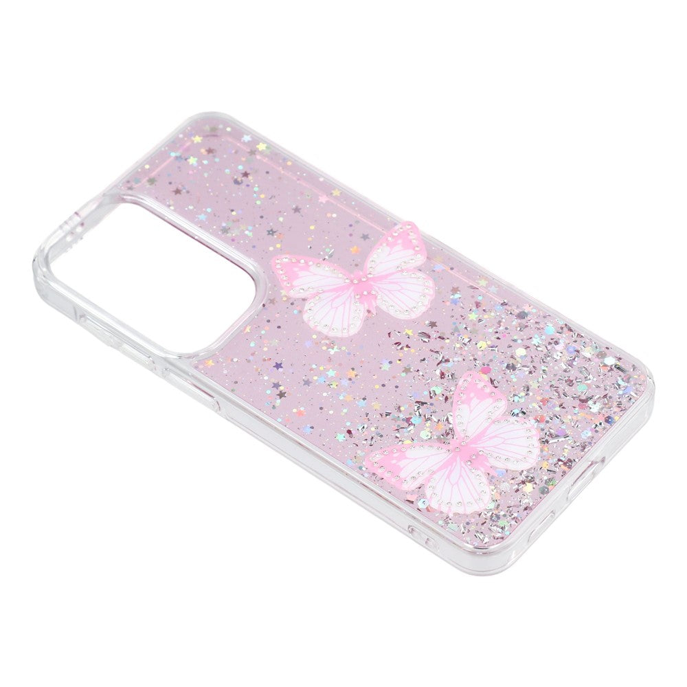 Til Samsung Galaxy A57 5G Etui Epoxy PVC Sommerfugl TPU Æstetisk Telefoncover