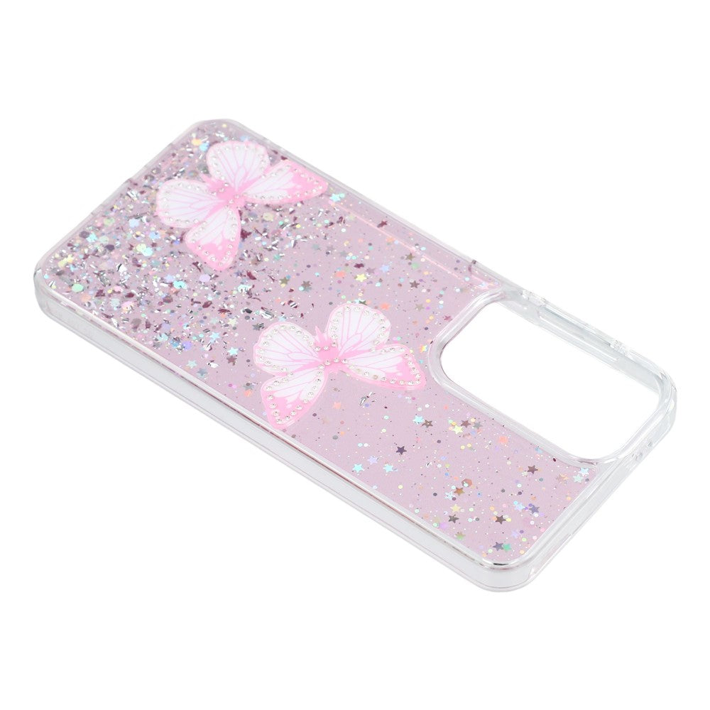 Til Samsung Galaxy A57 5G Etui Epoxy PVC Sommerfugl TPU Æstetisk Telefoncover
