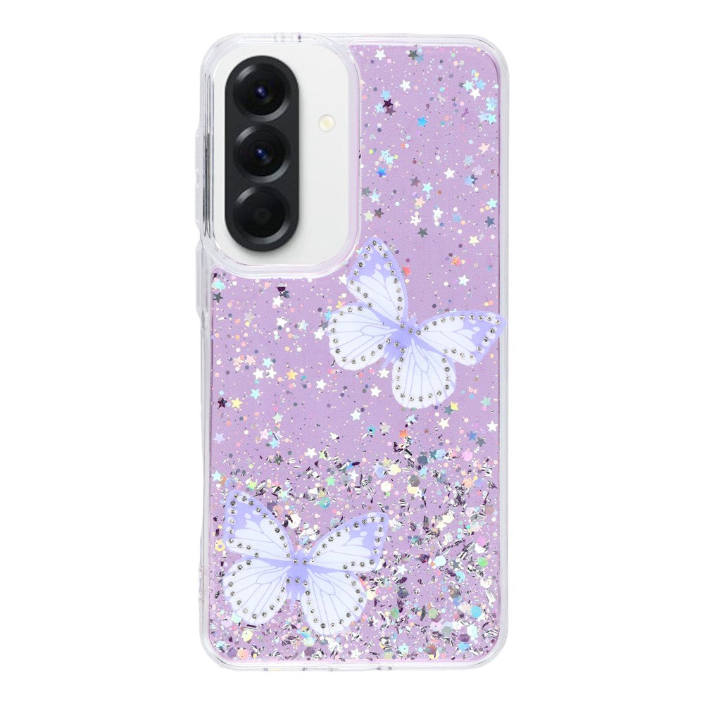 Til Samsung Galaxy A57 5G Etui Epoxy PVC Sommerfugl TPU Æstetisk Telefoncover