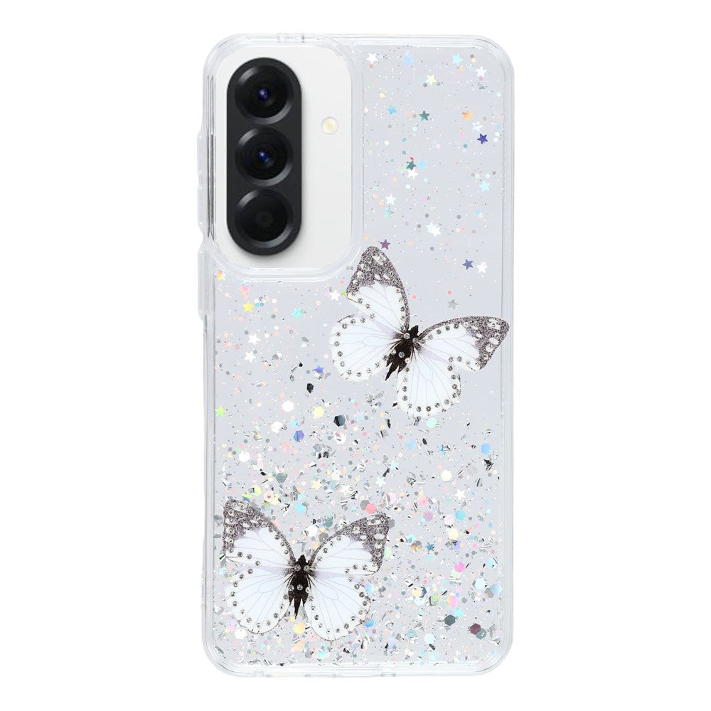 Til Samsung Galaxy A57 5G Etui Epoxy PVC Sommerfugl TPU Æstetisk Telefoncover