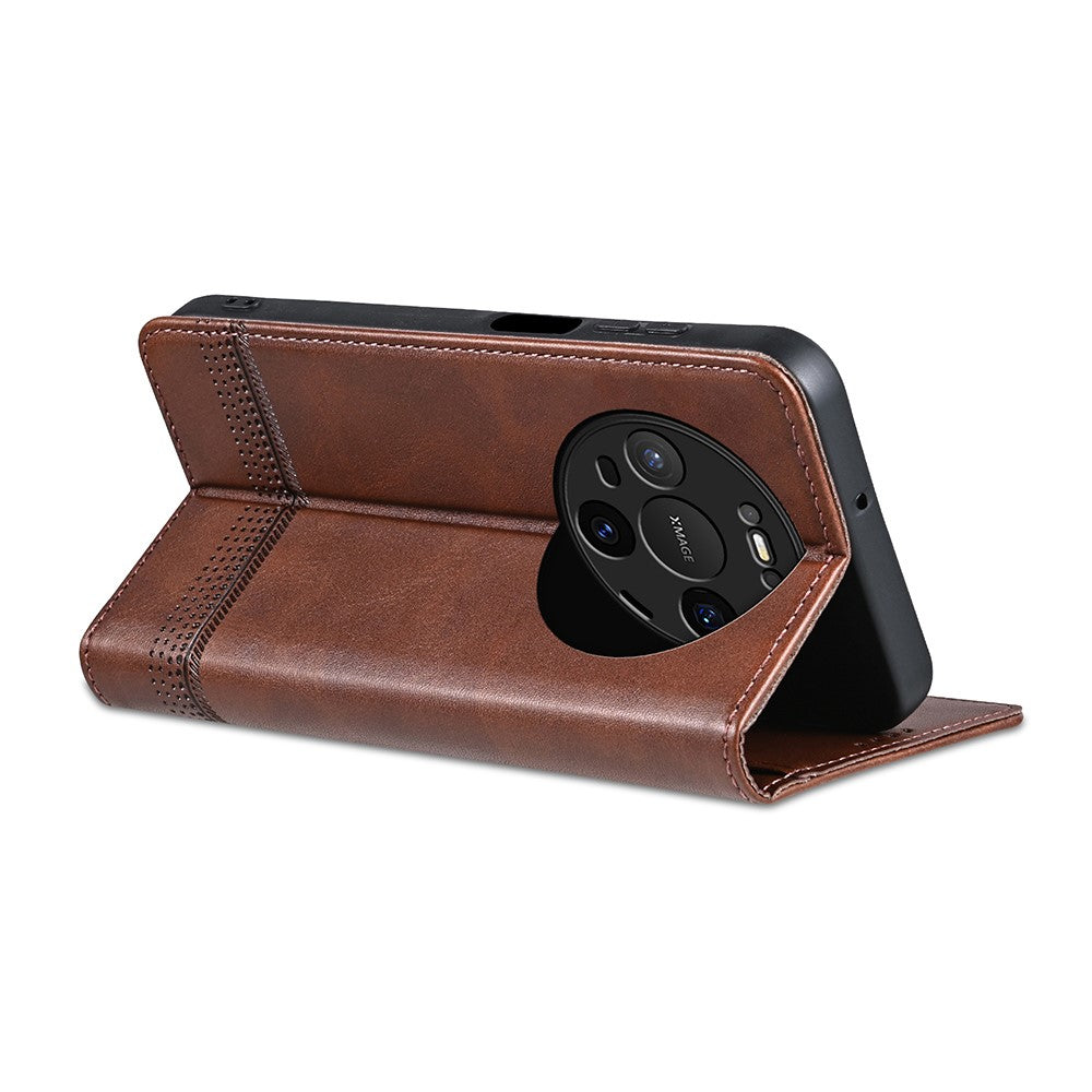 AZNS For Huawei Mate 80 / Mate 80 Pro Case Cowhide Texture PU Leather Wallet Phone Cover