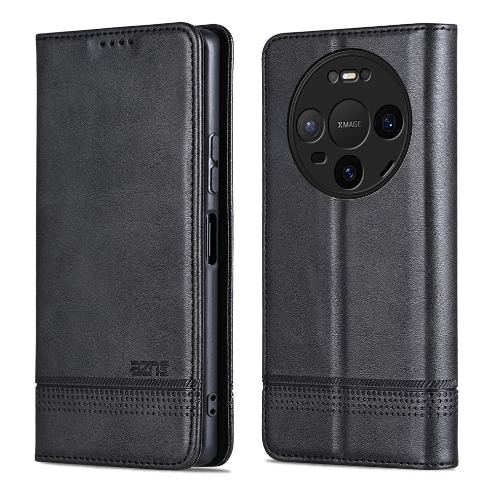 AZNS For Huawei Mate 80 / Mate 80 Pro Case Cowhide Texture PU Leather Wallet Phone Cover