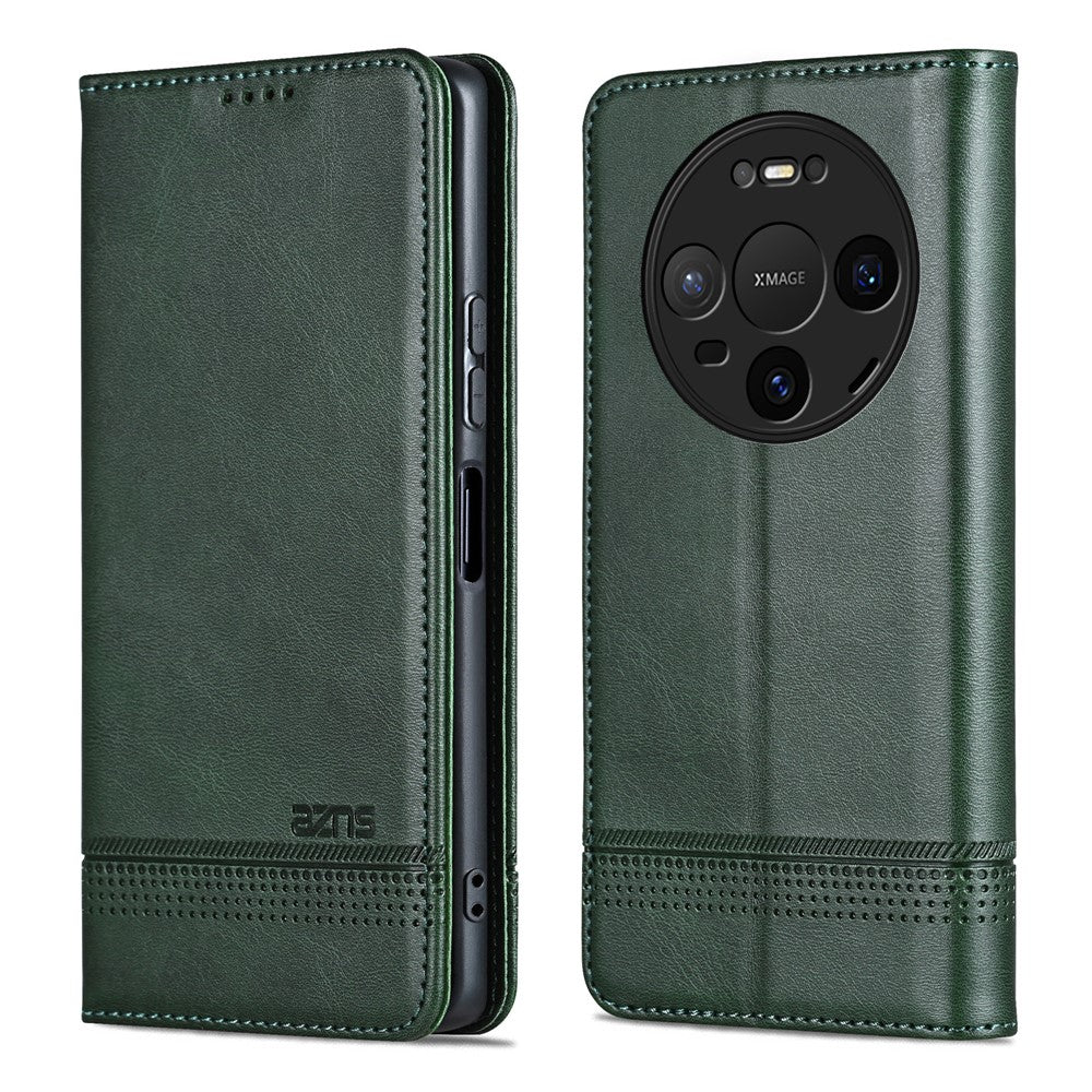 AZNS For Huawei Mate 80 / Mate 80 Pro Case Cowhide Texture PU Leather Wallet Phone Cover